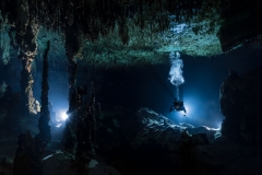 Cenote Tortugas - jeskyně up stream